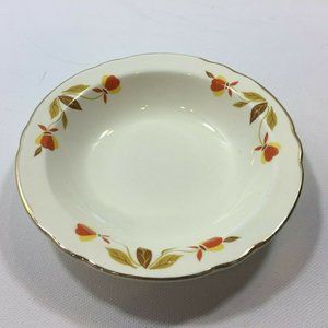 Autumnware Vintage Hall China Autumn Leaf Mary Dunbar Dessert Bowl Dish 5.5"